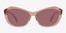 Cha Cha Translusant Peach AcetateSunglass Frames from EyeBuyDirect, Front View
