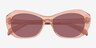 Cha Cha Translusant Peach AcetateSunglass Frames from EyeBuyDirect, Closed View