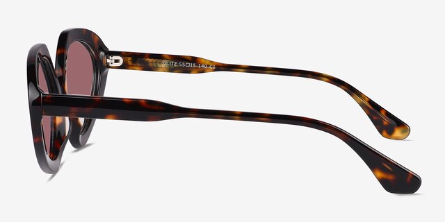 Glitz Tortoise AcetateSunglass Frames from EyeBuyDirect, Side View