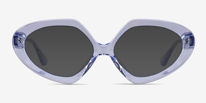 Glitz Crystal Blue Acetate Sunglass Frames from EyeBuyDirect