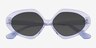 Glitz Crystal Blue AcetateSunglass Frames from EyeBuyDirect, Closed View