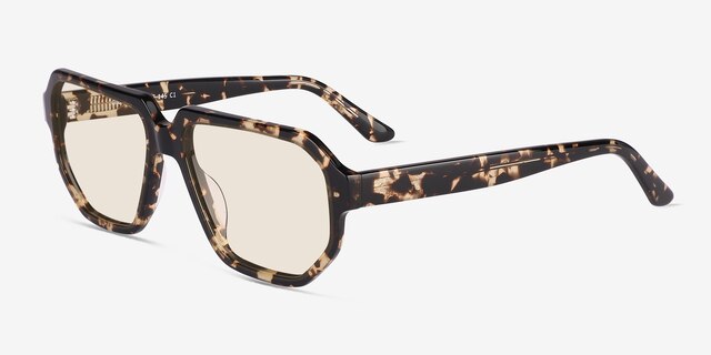 Giorgio Spotty Tortoise AcetateSunglass Frames from EyeBuyDirect, Angle View