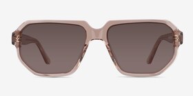 Giorgio Crystal Brown Acétate Soleil de Lunette de vue d'EyeBuyDirect, Vue de Face