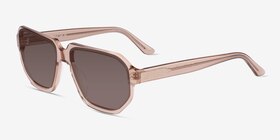 Giorgio Crystal Brown Acétate Soleil de Lunette de vue d'EyeBuyDirect, Vue d'Angle