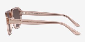Giorgio Crystal Brown Acétate Soleil de Lunette de vue d'EyeBuyDirect, Vue de Côté
