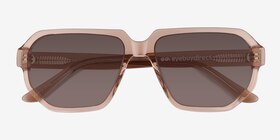 Giorgio Crystal Brown Acétate Soleil de Lunette de vue d'EyeBuyDirect, Vue Rapprochée