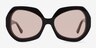 Farrah Black AcetateSunglass Frames from EyeBuyDirect, Front View