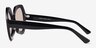 Farrah Black AcetateSunglass Frames from EyeBuyDirect, Side View