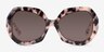 Farrah Ivory Tortoise AcetateSunglass Frames from EyeBuyDirect, Front View