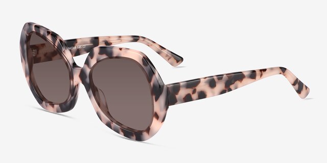 Farrah Ivory Tortoise AcetateSunglass Frames from EyeBuyDirect, Angle View