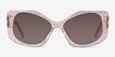 Discotheque Crystal Champagne AcetateSunglass Frames from EyeBuyDirect, Front View
