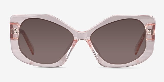 Discotheque Crystal Champagne AcetateSunglass Frames from EyeBuyDirect, Front View