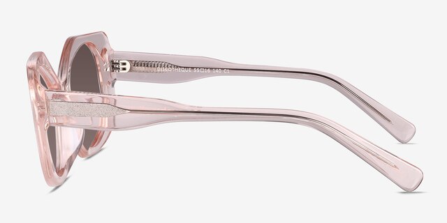 Discotheque Crystal Champagne AcetateSunglass Frames from EyeBuyDirect, Side View