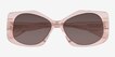 Discotheque Crystal Champagne AcetateSunglass Frames from EyeBuyDirect, Closed View