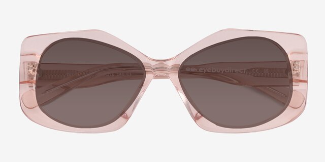 Discotheque Crystal Champagne AcetateSunglass Frames from EyeBuyDirect, Closed View