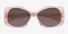 Discotheque Crystal Champagne AcetateSunglass Frames from EyeBuyDirect, Closed View