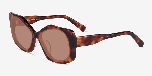 Discotheque Tortoise AcetateSunglass Frames from EyeBuyDirect, Angle View
