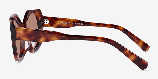 Discotheque Tortoise AcetateSunglass Frames from EyeBuyDirect, Side View