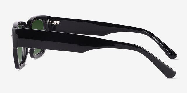 Rambler Black AcetateSunglass Frames from EyeBuyDirect, Side View