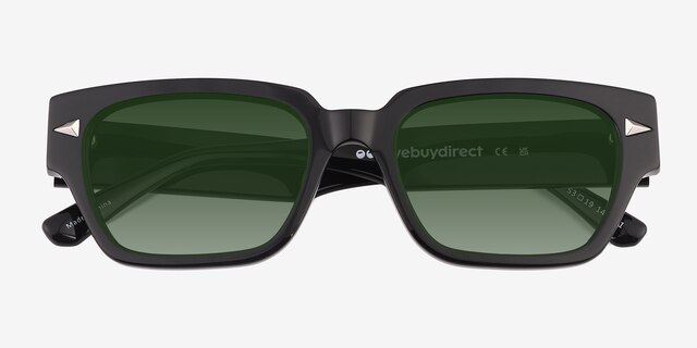 Rambler Black AcetateSunglass Frames from EyeBuyDirect, Closed View