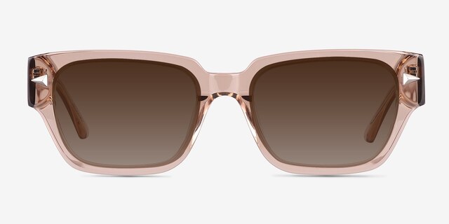 Rambler Crystal Brown AcetateSunglass Frames from EyeBuyDirect, Front View