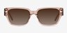 Rambler Crystal Brown AcetateSunglass Frames from EyeBuyDirect, Front View