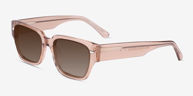 Rambler Crystal Brown AcetateSunglass Frames from EyeBuyDirect, Angle View