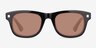 Starboard Solid Black AcetateSunglass Frames from EyeBuyDirect, Front View