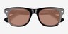 Starboard Solid Black AcetateSunglass Frames from EyeBuyDirect, Closed View