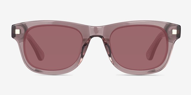 Starboard Light Brown AcetateSunglass Frames from EyeBuyDirect, Front View
