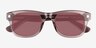 Starboard Light Brown AcetateSunglass Frames from EyeBuyDirect, Closed View
