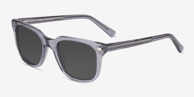 Rugby Crystal Blue Gray AcetateSunglass Frames from EyeBuyDirect, Angle View