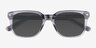 Rugby Crystal Blue Gray AcetateSunglass Frames from EyeBuyDirect, Closed View