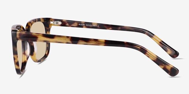 Rugby Spotty Tortoise AcetateSunglass Frames from EyeBuyDirect, Side View