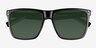 Leisure Solid Black PlasticSunglass Frames from EyeBuyDirect, Closed View