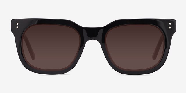 Tailor Black AcetateSunglass Frames from EyeBuyDirect, Front View