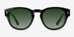 Bixby Black AcetateSunglass Frames from EyeBuyDirect, Front View