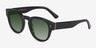 Bixby Black AcetateSunglass Frames from EyeBuyDirect, Angle View
