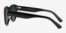 Bixby Black AcetateSunglass Frames from EyeBuyDirect, Side View