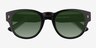 Bixby Black AcetateSunglass Frames from EyeBuyDirect, Closed View