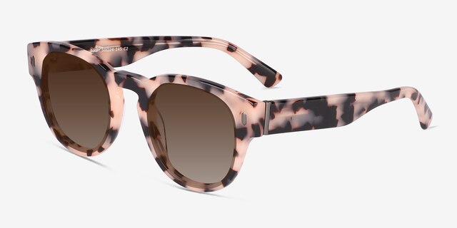 Bixby Ivory Tortoise AcetateSunglass Frames from EyeBuyDirect, Angle View