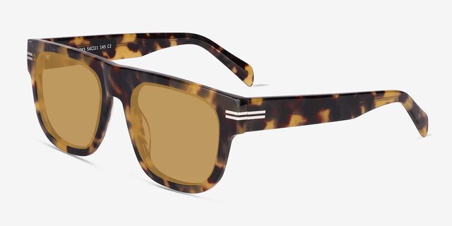 Books Spotty Tortoise AcetateSunglass Frames from EyeBuyDirect, Angle View
