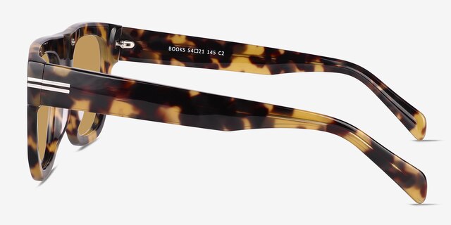 Books Spotty Tortoise AcetateSunglass Frames from EyeBuyDirect, Side View