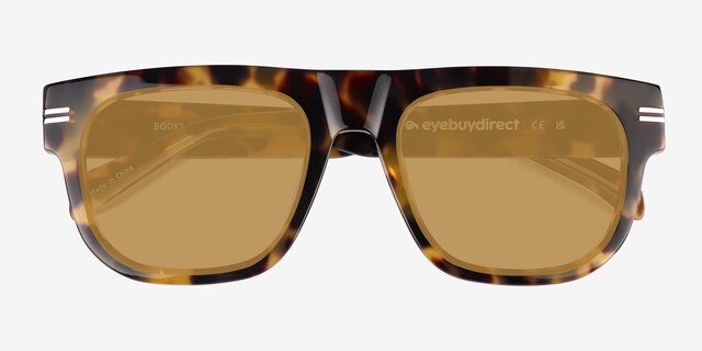 Books Spotty Tortoise AcetateSunglass Frames from EyeBuyDirect, Closed View