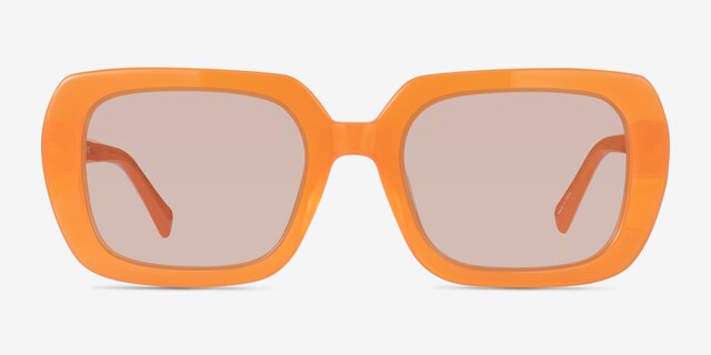 Gouache Milky Orange Flower AcetateSunglass Frames from EyeBuyDirect, Front View