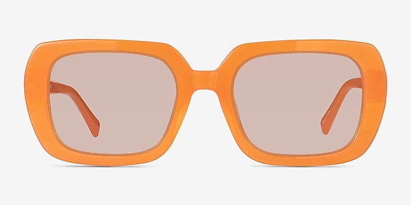 Gouache Milky Orange Flower  Acetate Sunglass Frames