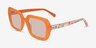 Gouache Milky Orange Flower AcetateSunglass Frames from EyeBuyDirect, Angle View