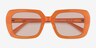 Gouache Milky Orange Flower AcetateSunglass Frames from EyeBuyDirect, Closed View