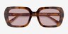 Gouache Tortoise AcetateSunglass Frames from EyeBuyDirect, Closed View