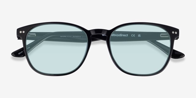 Graffiti Black Gray Camouflage AcetateSunglass Frames from EyeBuyDirect, Closed View